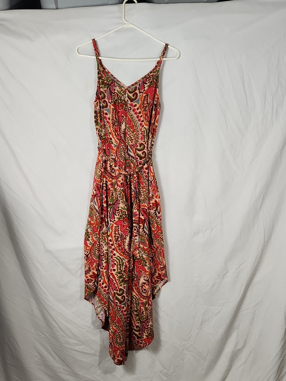 Msk Paisley Floral Spaghetti-Strap  Palazzo Jumpsuit - Picture 5 of 8